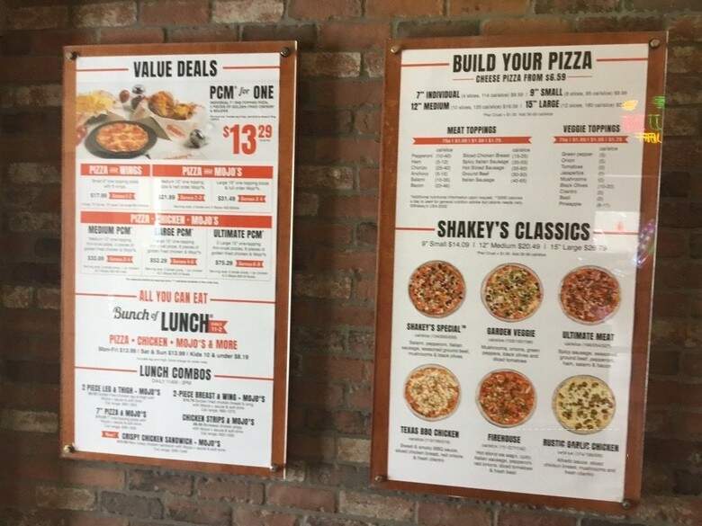 Shakey's Pizza - Huntington Park, CA menu_pic