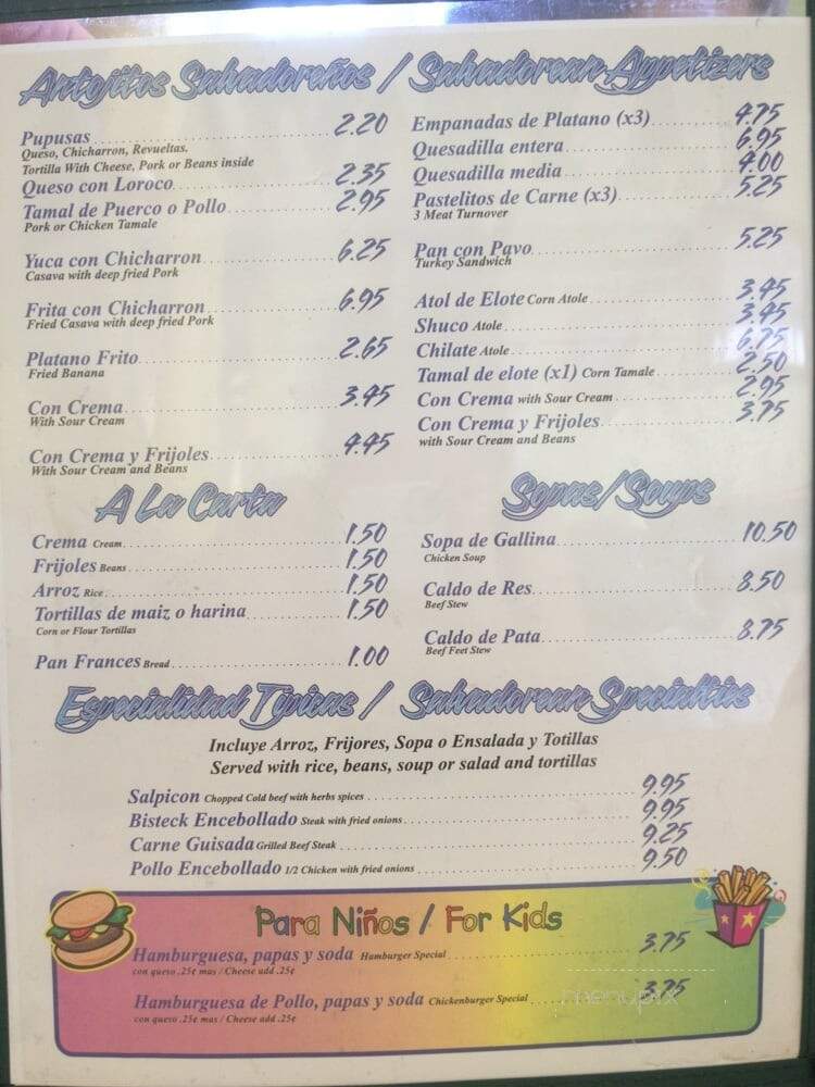 La Praviana - South Gate, CA menu_pic