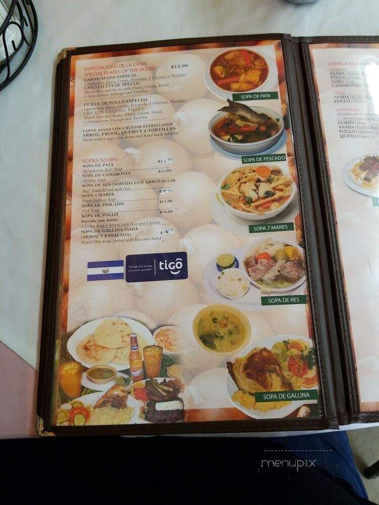 Rio Lempa Restaurant - Huntington Park, CA menu_pic