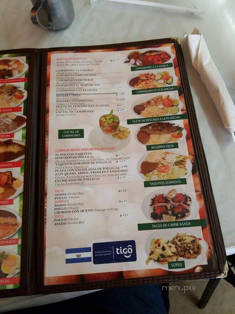 Rio Lempa Restaurant - Huntington Park, CA menu_pic