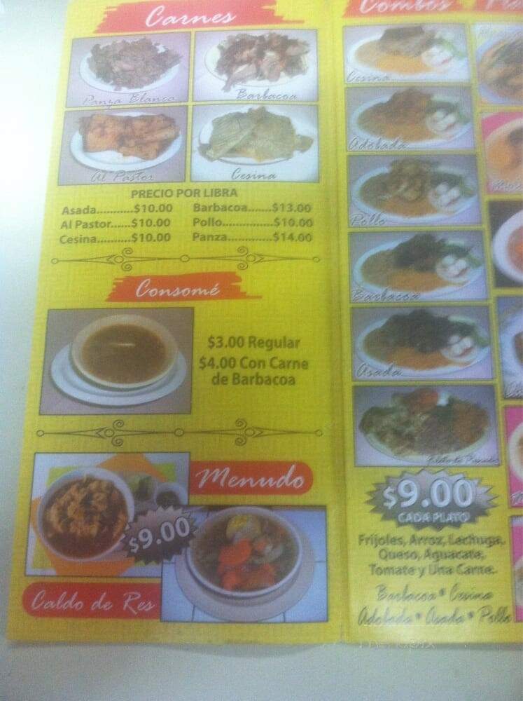 Restaurant Onofre - Compton, CA menu_pic
