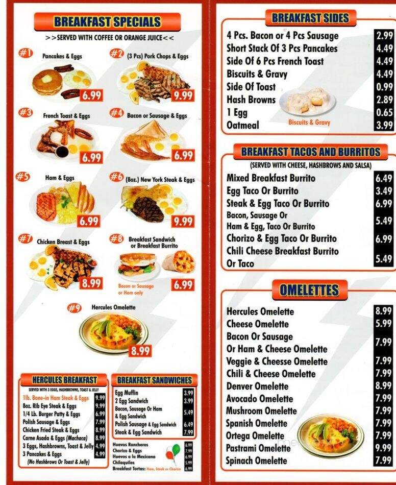 Hercules Drive-In - Lynwood, CA menu_pic