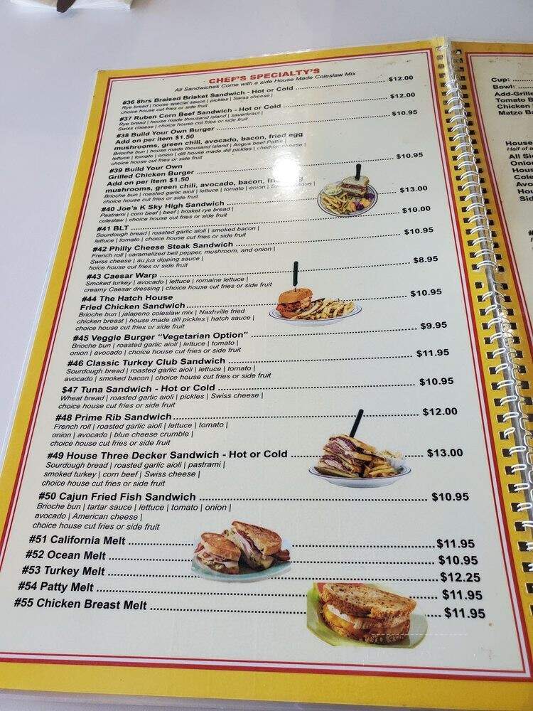 Joe & K's Deli - Los Angeles, CA menu_pic