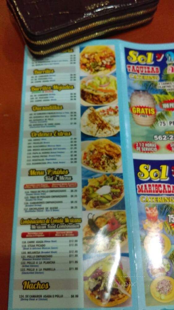 Mariscos Sol Y Mar - Lynwood, CA menu_pic