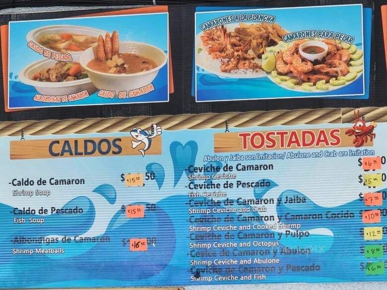 Mariscos El Paisa - Lynwood, CA menu_pic