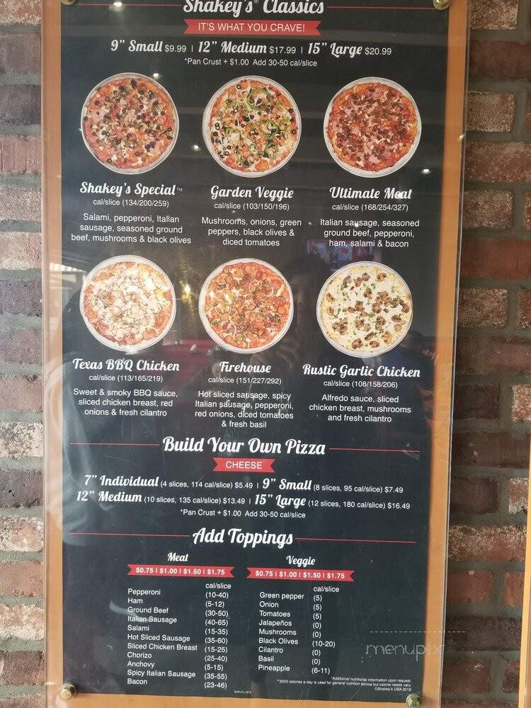 Shakey's Pizza - Los Angeles, CA menu_pic