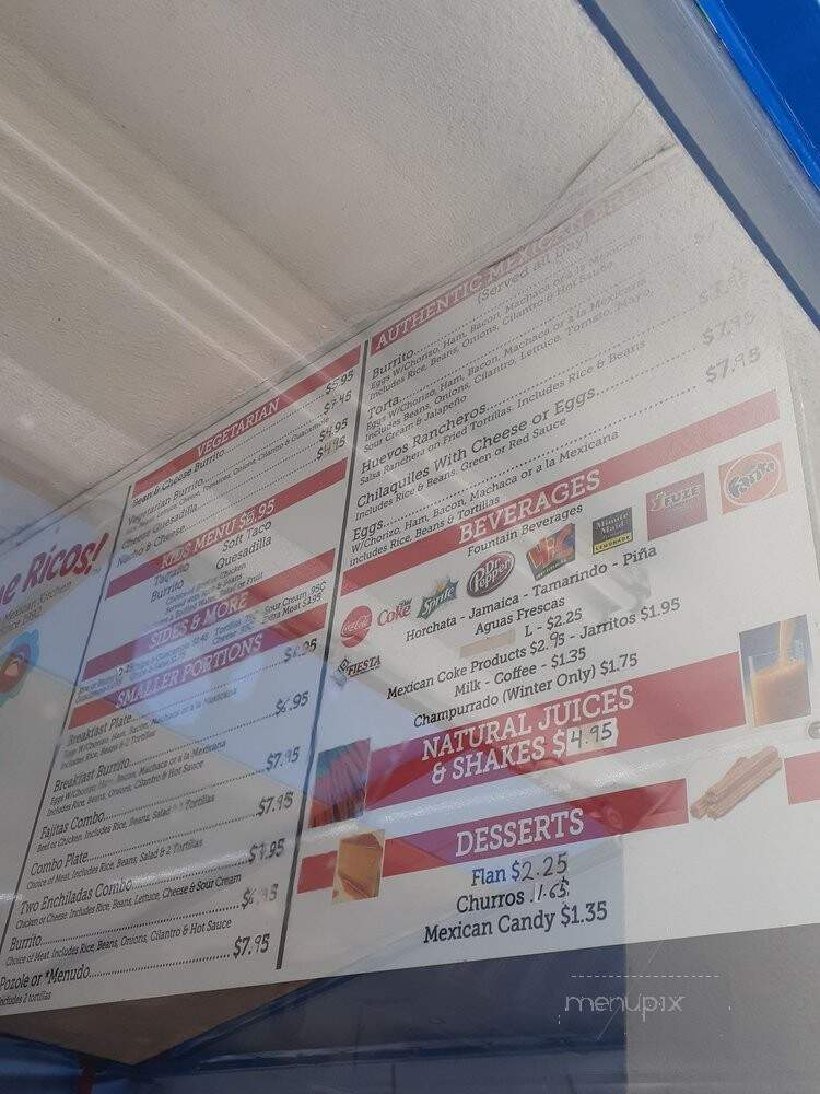 Que Ricos! - Los Angeles, CA menu_pic