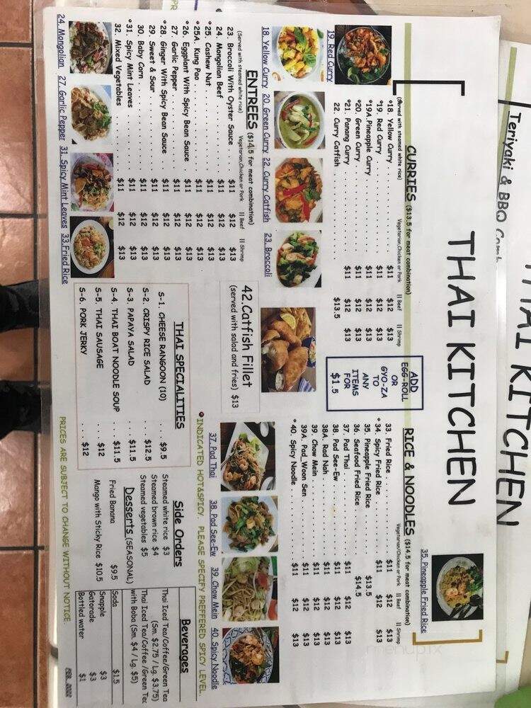 Thai Kitchen - Los Angeles, CA menu_pic