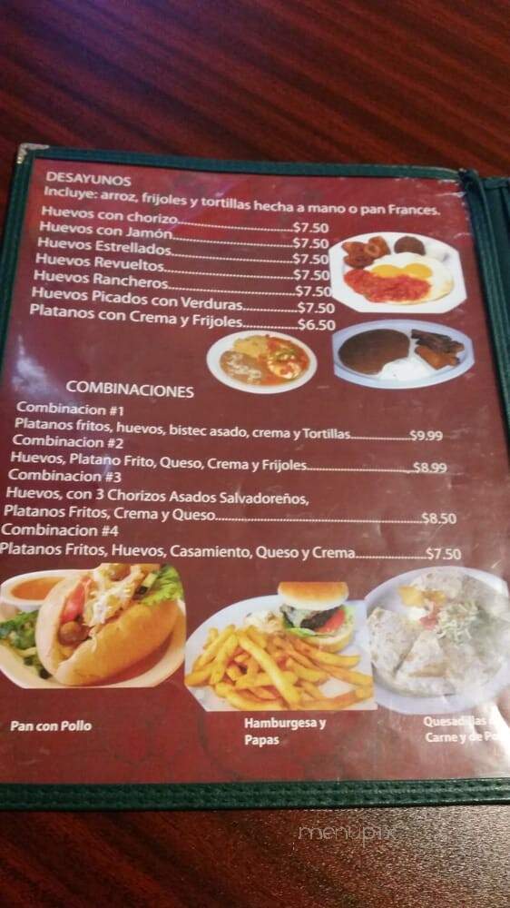 Delicious Del Salvador - Los Angeles, CA menu_pic