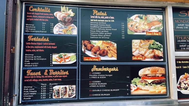 Via-Mar Seafood Restaurant - Los Angeles, CA menu_pic