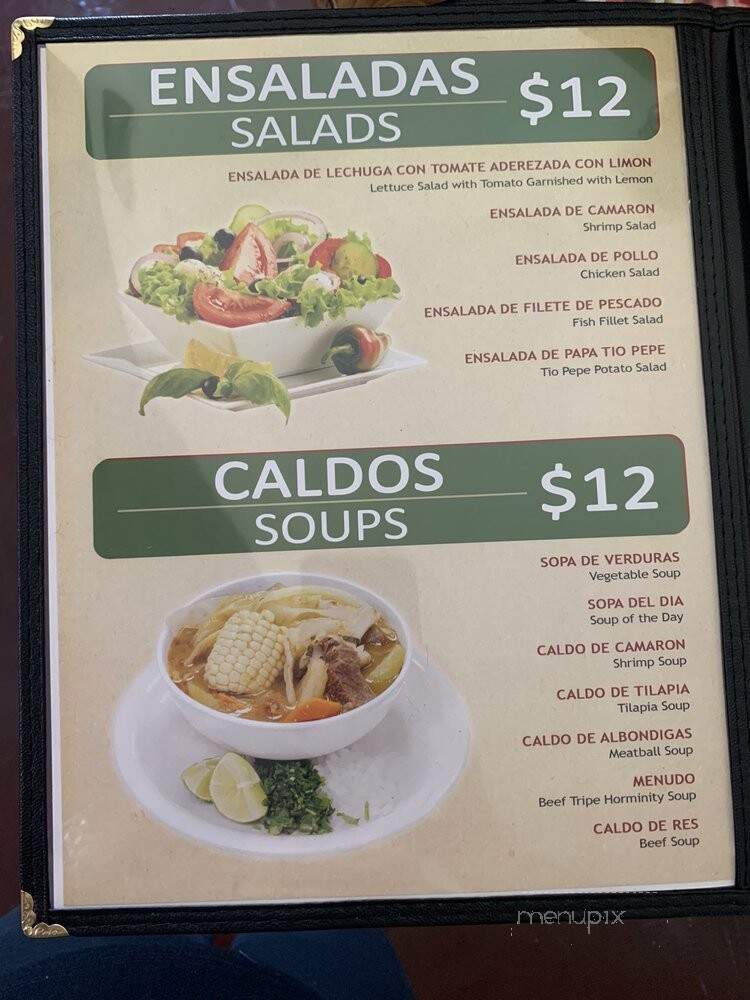 Tio Pepe - Los Angeles, CA menu_pic