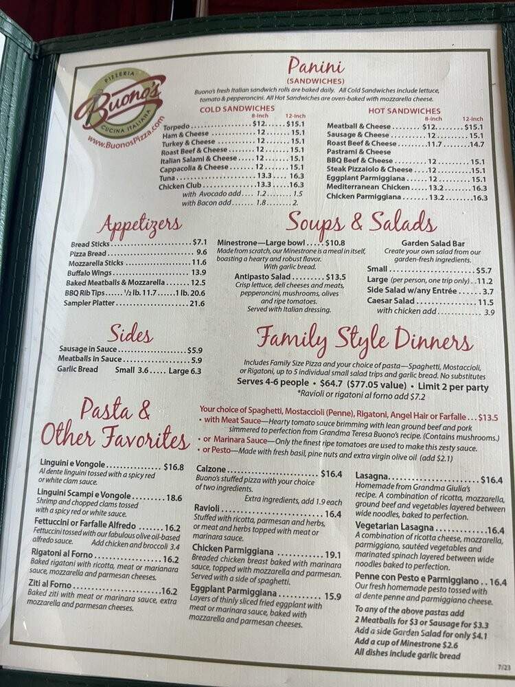 Buono's Authentic Pizzaria - Long Beach, CA