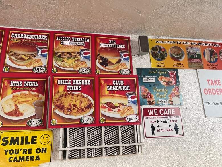 Big Burrito - Los Angeles, CA menu_pic