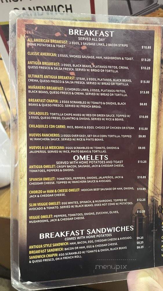 Antigua Bread - Los Angeles, CA menu_pic