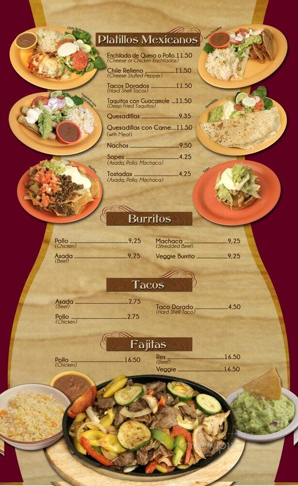 Las Cazuelas - Los Angeles, CA menu_pic