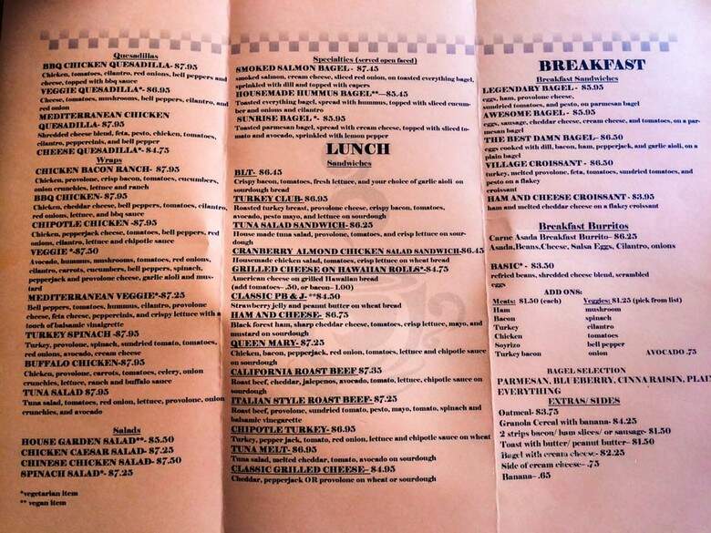 Village Grind - Long Beach, CA menu_pic