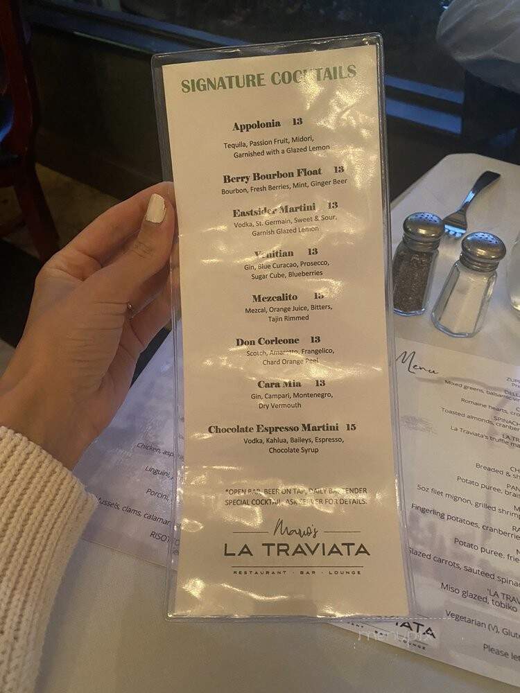 La Traviata - Long Beach, CA menu_pic