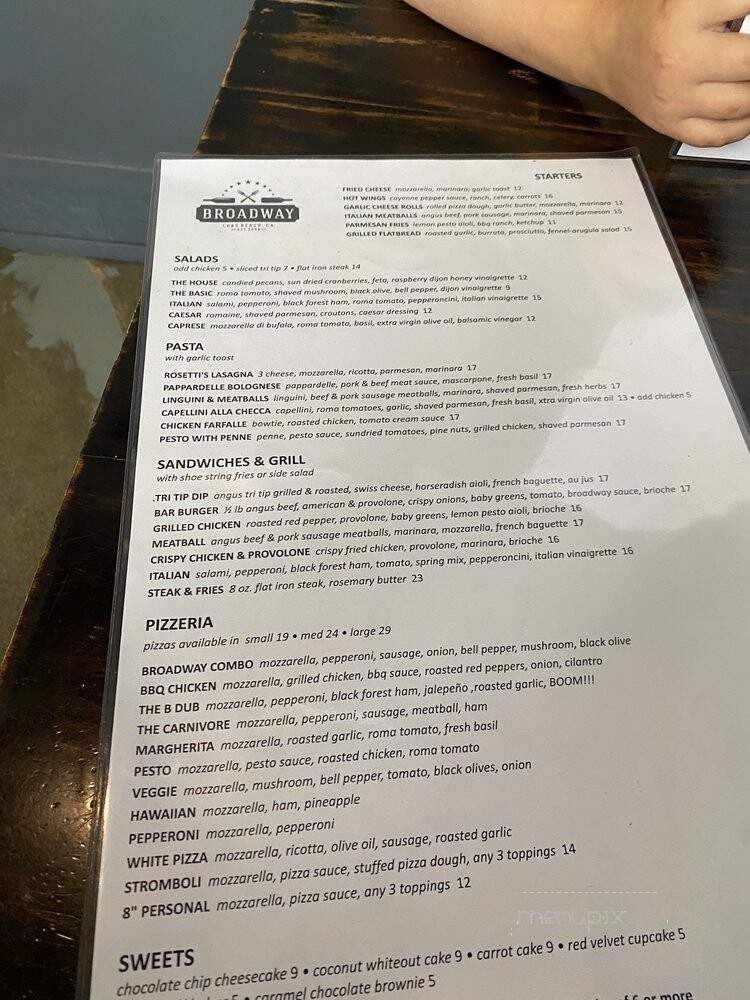 Broadway Pizza & Grill - Long Beach, CA menu_pic