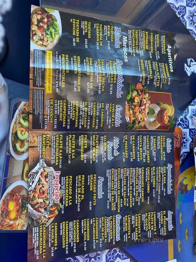 El Pescador Restaurant - Bell Gardens, CA menu_pic