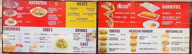 Taco's El Unico - Bell, CA menu_pic