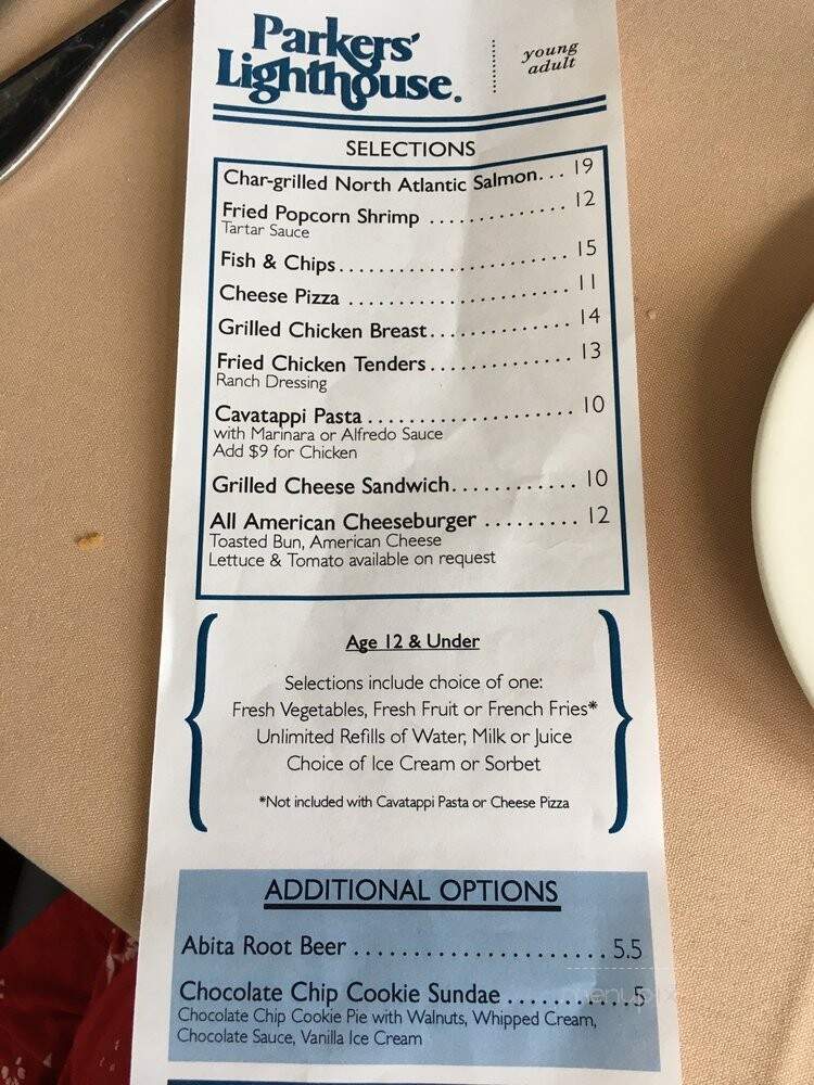 Parker's Lighthouse - Long Beach, CA menu_pic