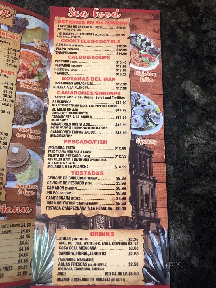 Tacos Y Mariscos La Fuente - Long Beach, CA menu_pic