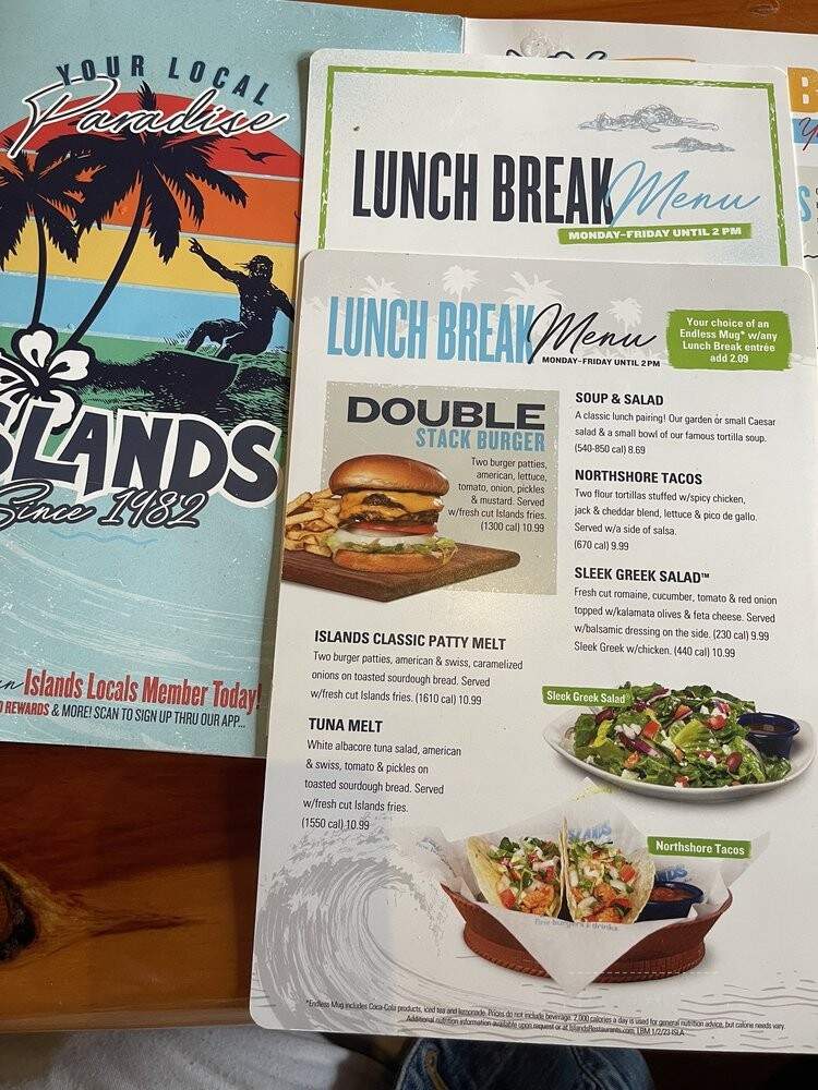 Islands Restaurant - Long Beach, CA menu_pic