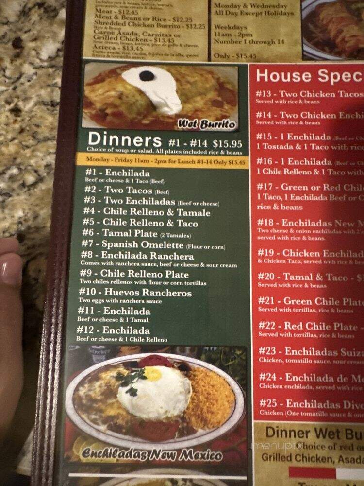 Casa Gamino - Paramount, CA menu_pic