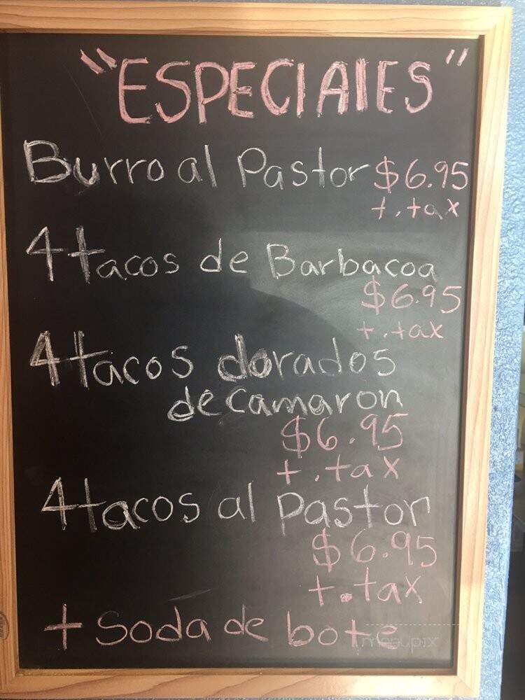 El Mexsal Restaurant - Los Angeles, CA menu_pic