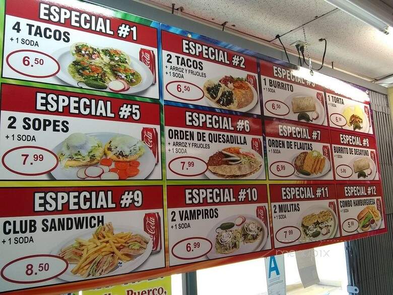 El Rinconcito - South Gate, CA menu_pic