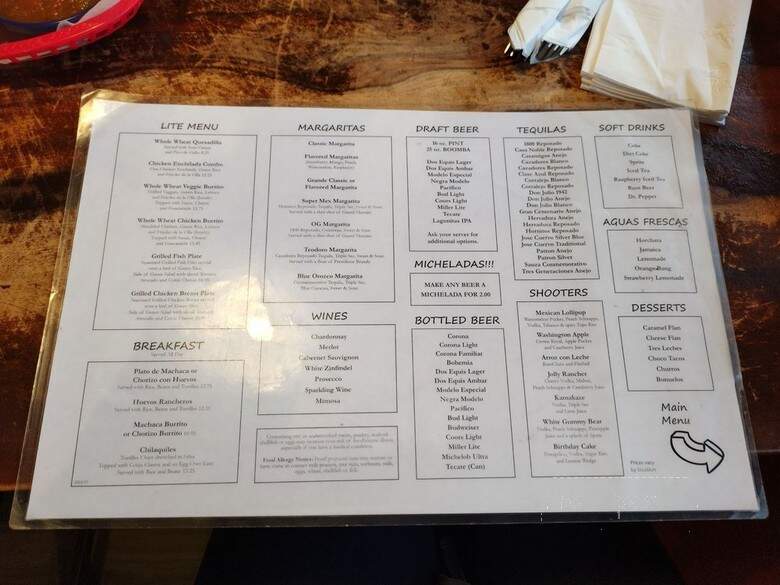 Super Mex Restaurant - Lakewood, CA menu_pic