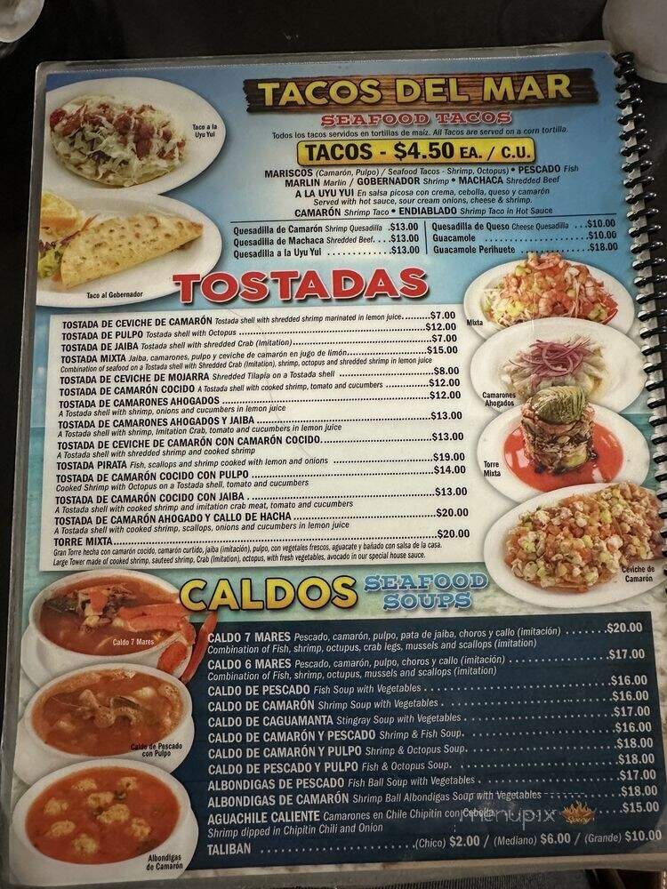 Mariscos El Perihuete - Paramount, CA menu_pic
