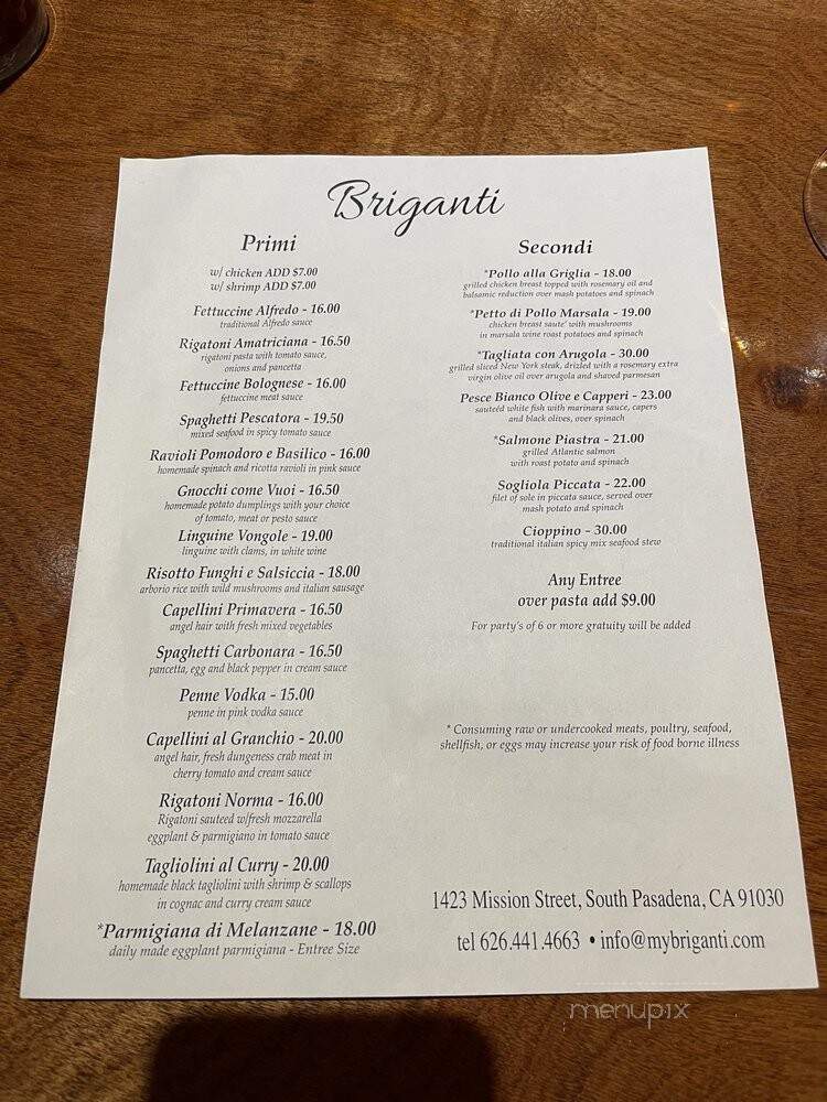 Briganti - South Pasadena, CA