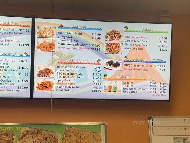 Hawaiian Bbq Kitchen - South Pasadena, CA menu_pic