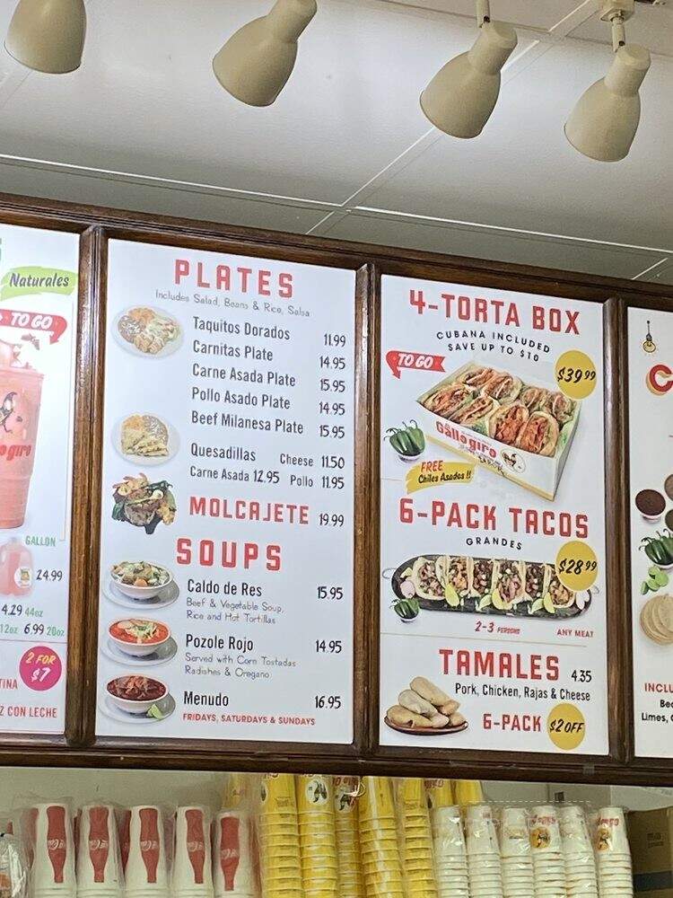 El Gallo Giro - Los Angeles, CA menu_pic