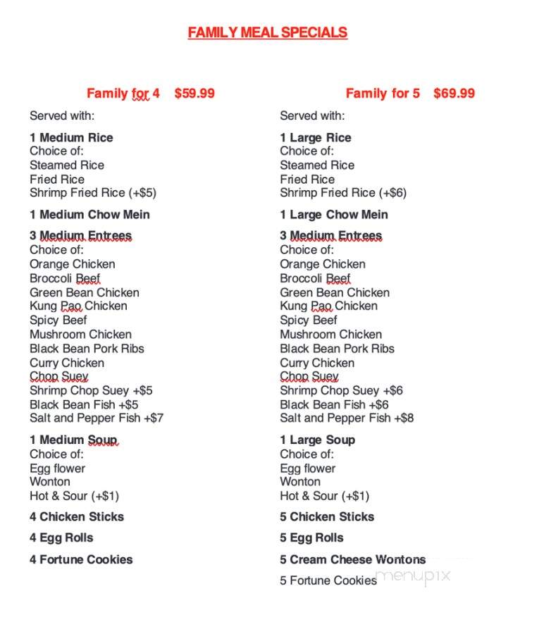 Fortune Express - Stevenson Ranch, CA menu_pic