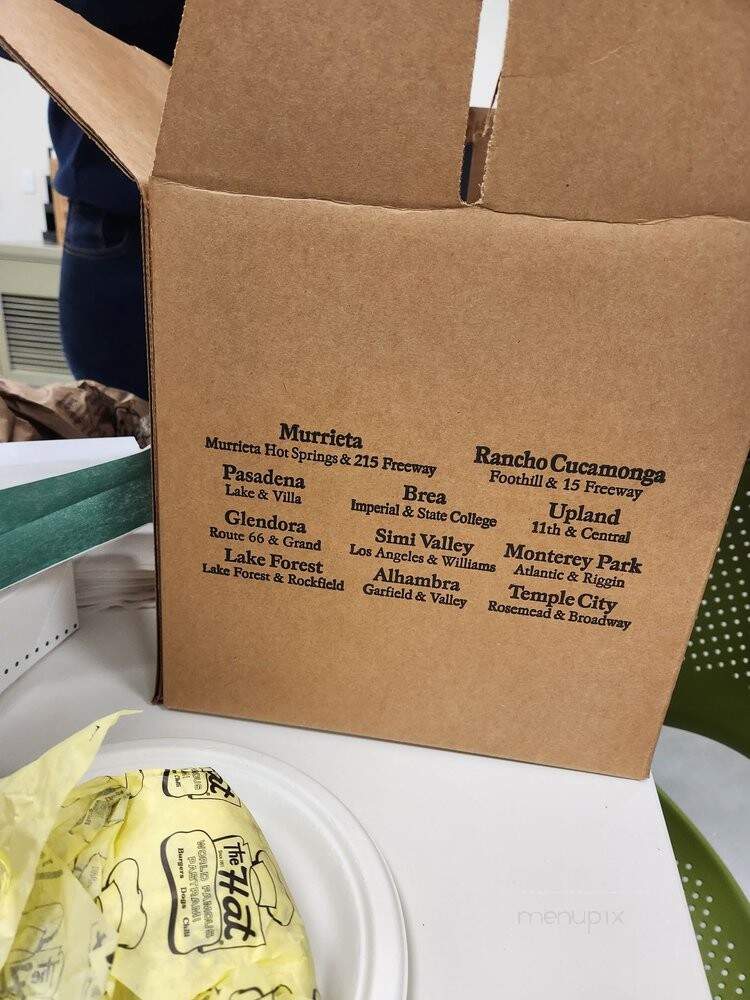 Hat - Monterey Park, CA menu_pic