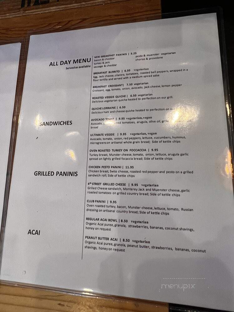 Portfolio Coffee House - Long Beach, CA menu_pic