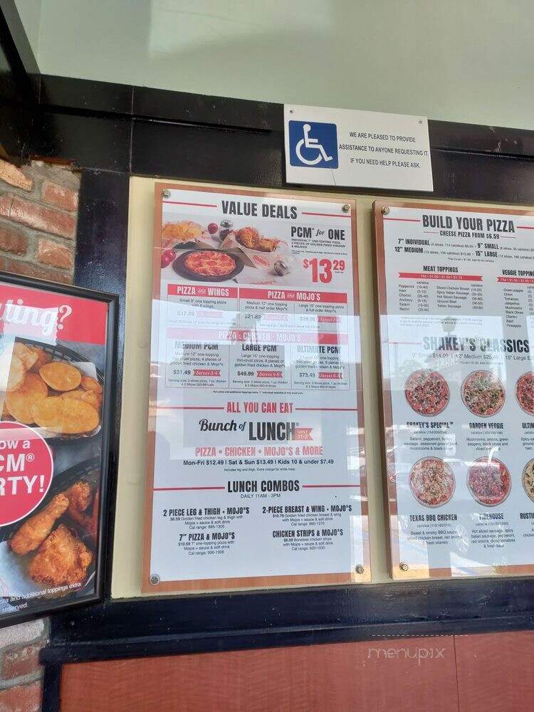 Shakey's Pizza - Monterey Park, CA menu_pic