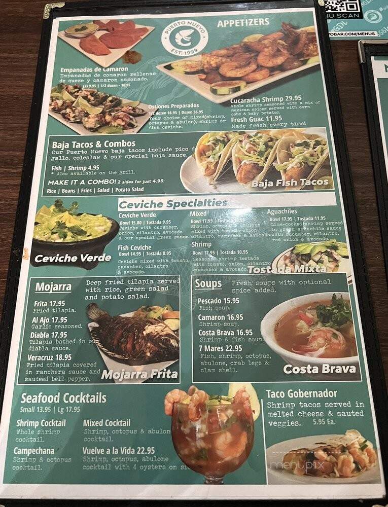 Mariscos Puerto Nuevo - Palmdale, CA menu_pic
