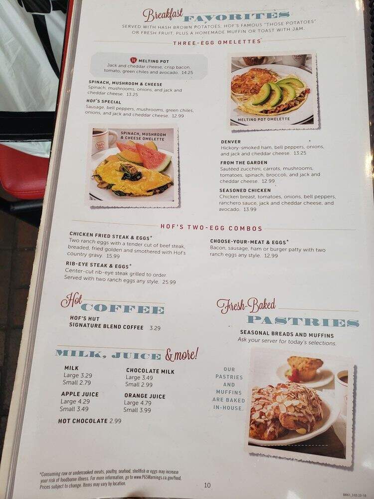 Hof's Hut Restaurants - Long Beach, CA menu_pic