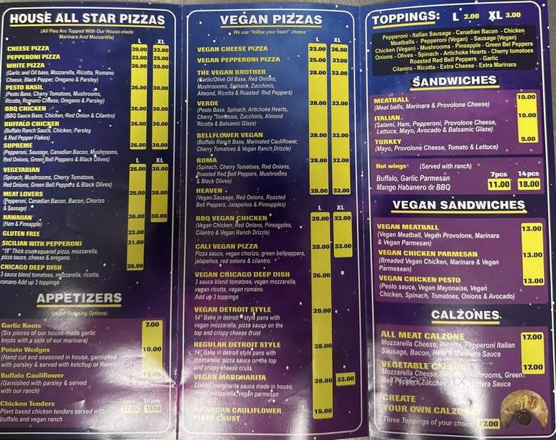 Pizza USA - Bellflower, CA menu_pic