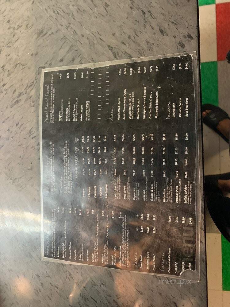 Carlo's Pizza House - Downey, CA menu_pic