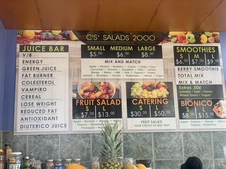 Gourmet Salads 2005 - Santa Fe Springs, CA menu_pic