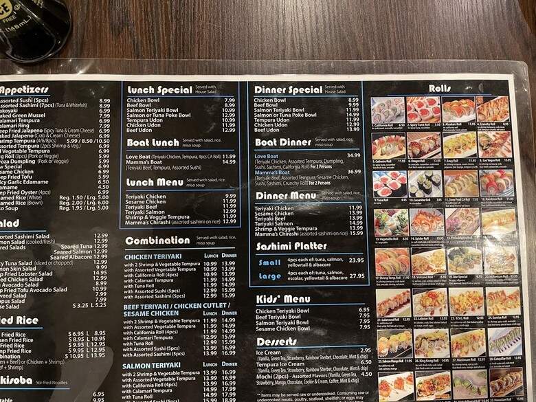 Mama's Sushi - Lakewood, CA menu_pic