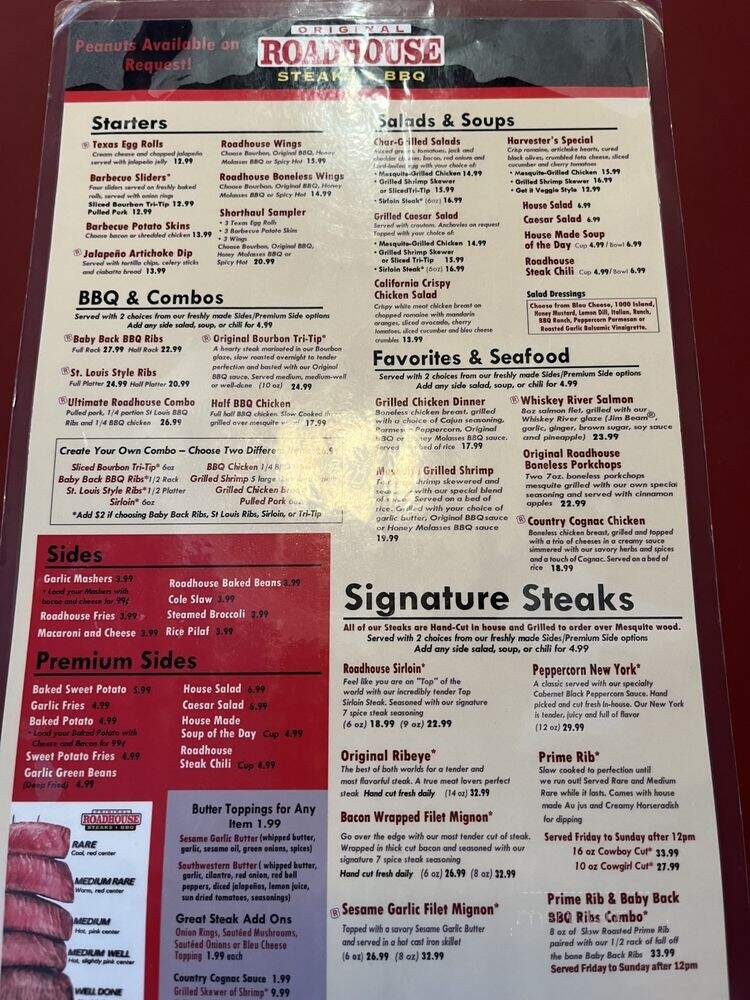 Original Roadhouse Grill - Long Beach, CA menu_pic