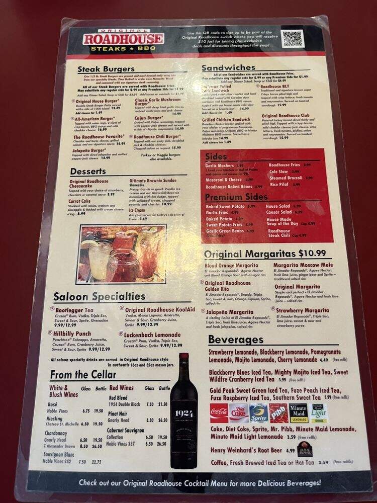 Original Roadhouse Grill - Long Beach, CA menu_pic