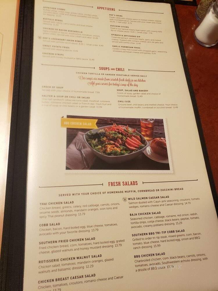 Hof's Hut Restaurant - Los Alamitos, CA menu_pic