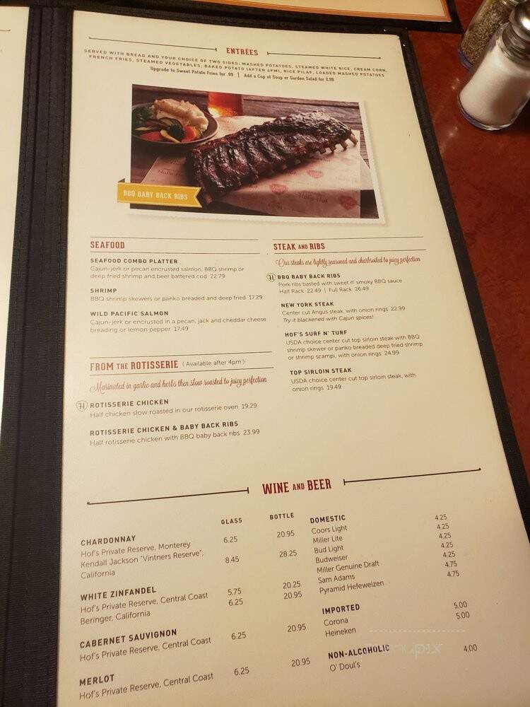 Hof's Hut Restaurant - Los Alamitos, CA menu_pic