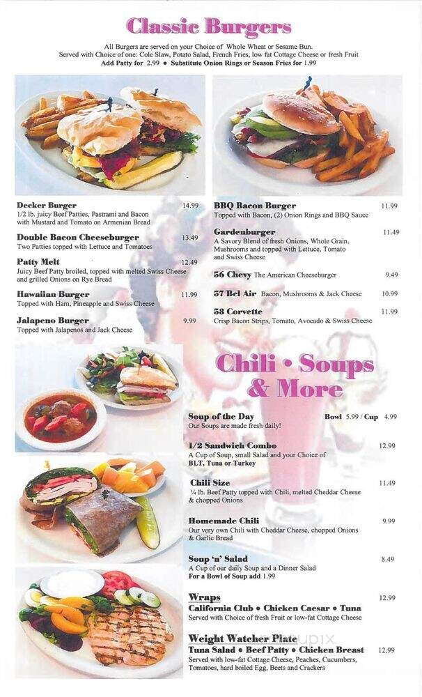 Ozzie's Restaurant & Bar - Los Angeles, CA menu_pic